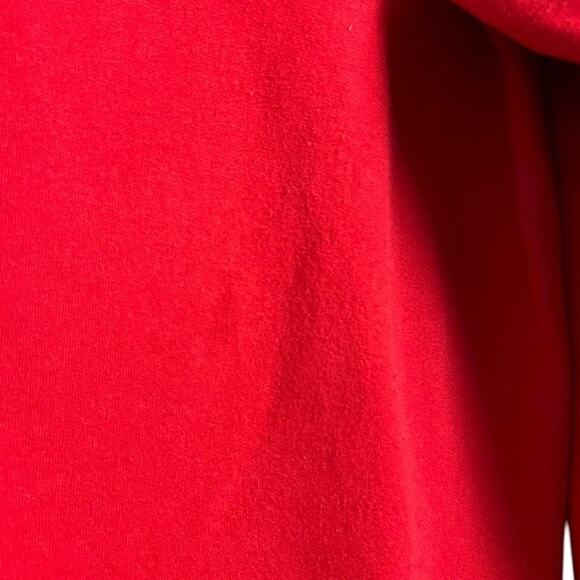 NYC New York Red Grunge Sweatshirt Fleece Pullover Distressed As Is Medium - Picture 2 of 4